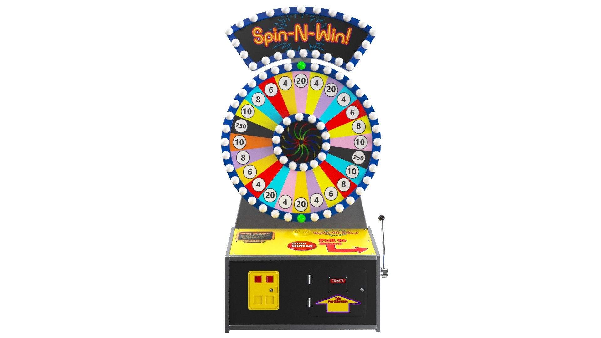 3D Spin And Win Arcade Game - TurboSquid 1981789