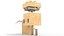 Regalo Presente Robot Rigged Low-poly