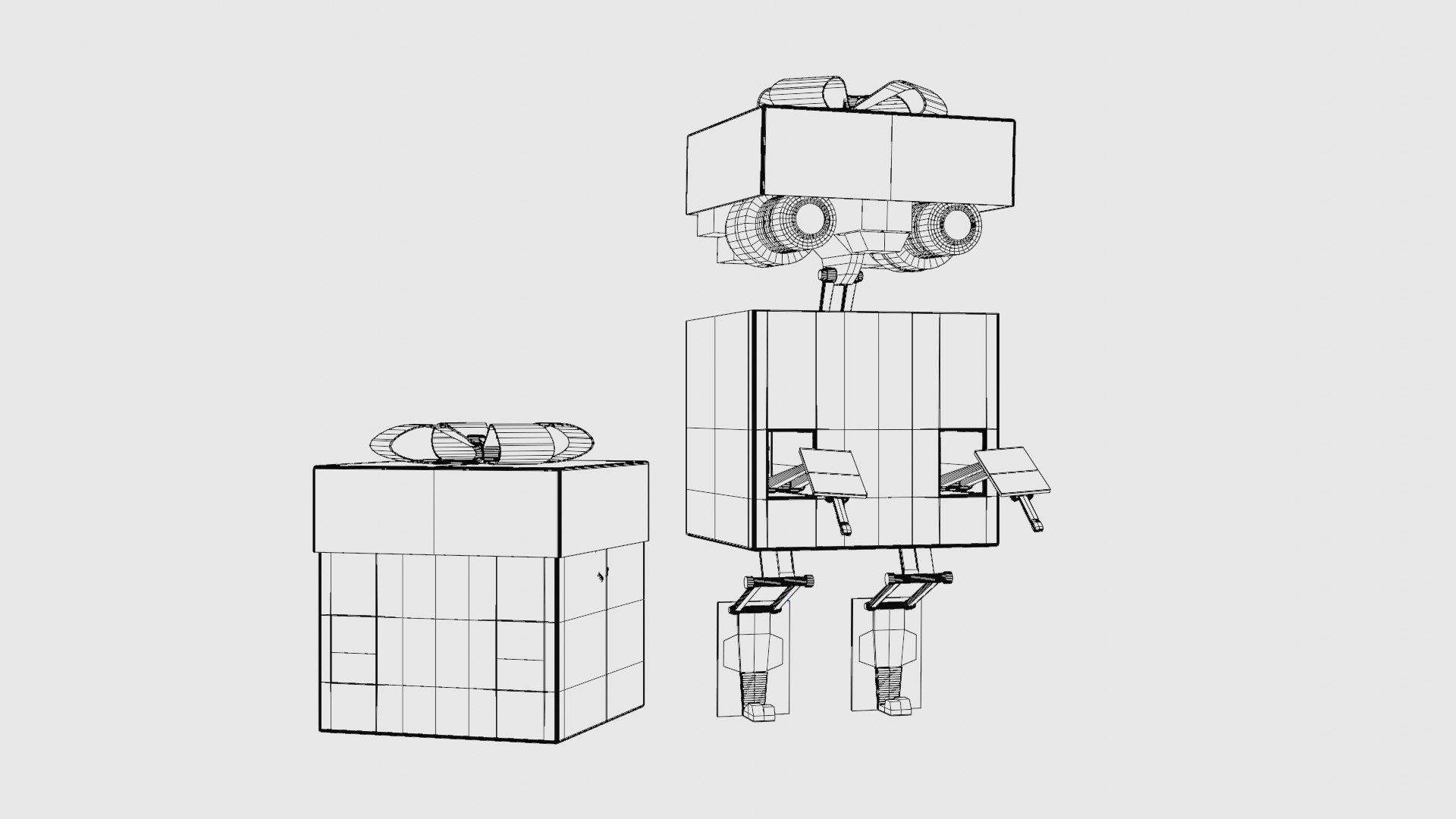 Gift Present Robot Rigged Low-poly 3D model https://p.turbosquid.com/ts-thumb/fe/F1CpjG/Y1/wire1/png/1671754553/1920x1080/fit_q87/5a8c22f4caab817839d31f088869b204c7667102/wire1.jpg