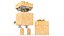 Regalo Presente Robot Rigged Low-poly