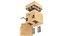 Regalo Presente Robot Rigged Low-poly