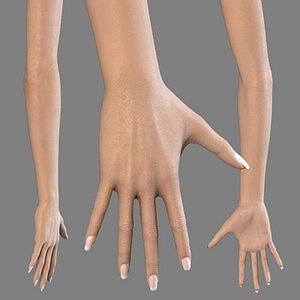 Female hand and arm