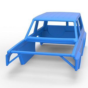 3D Diecast Shell of Uphill Sand Racing Dragster Scale 1 to 25