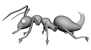 sci-fi ant 3D model