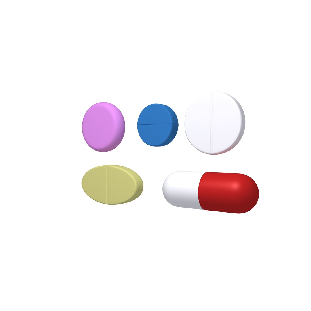 Pill Medicine Drug 3D Model - TurboSquid 1696605