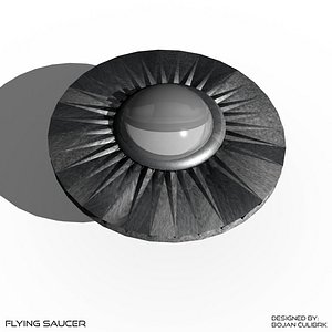 3d model flying saucer
