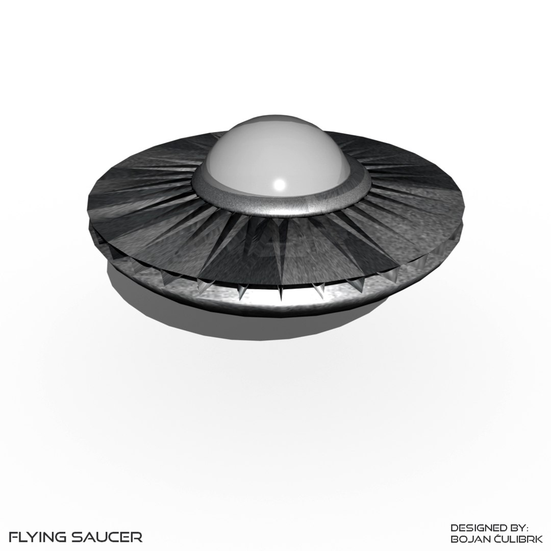 3d model flying saucer