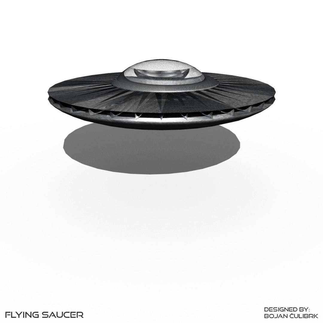 3d model flying saucer