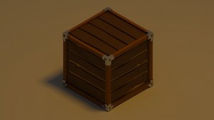 3D LowPoly Box 3D decoration model