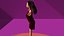 free low poly woman in dress 45