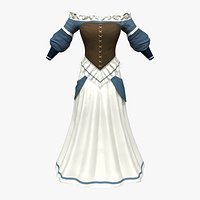 House Of Denit Lady Lancel Medieval Gown With Motifs