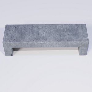 Concrete Bench 3D model