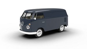 3D model Volkswagen T1 Panel Van 1950 3d model