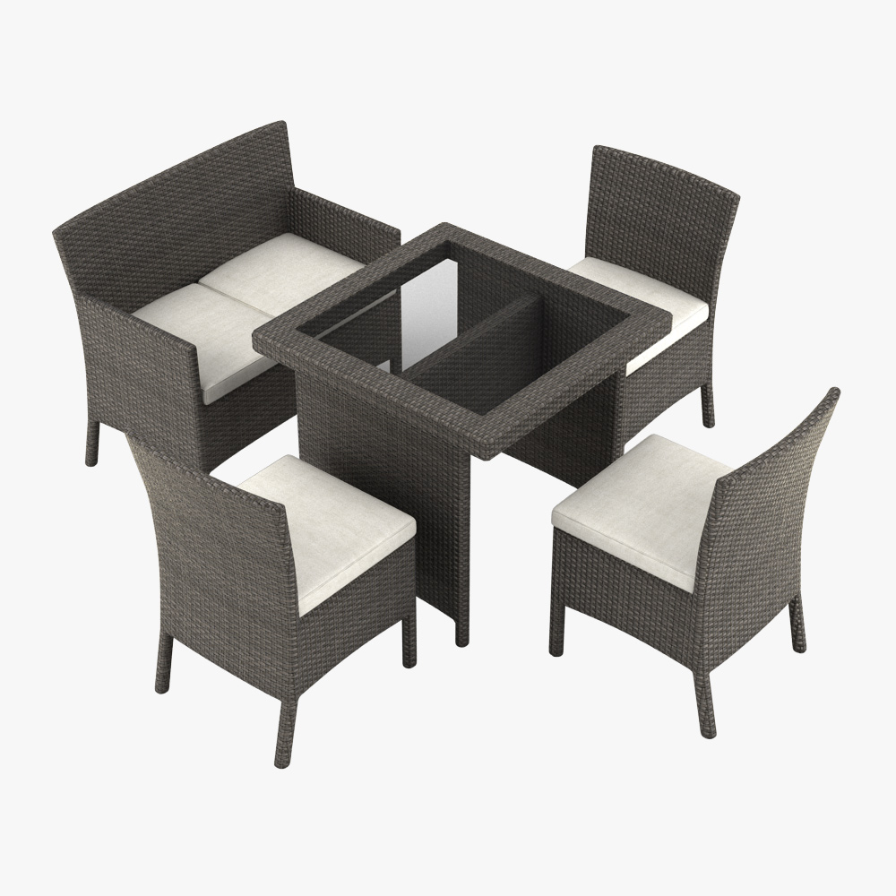 3d model garden furniture chair table