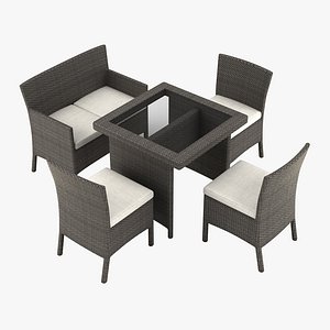 3d model garden furniture chair table