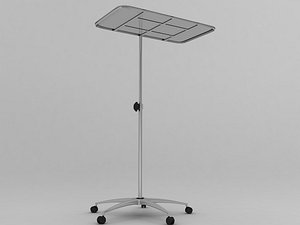 3d model medical lab trolley