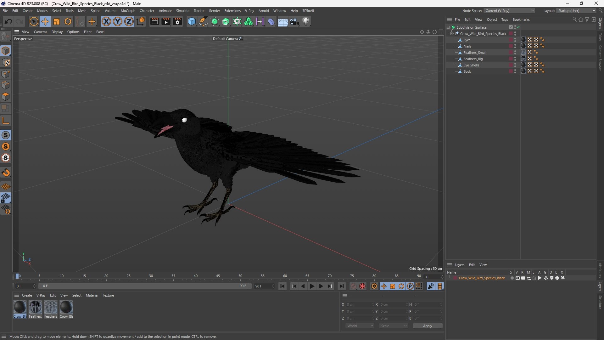 Crow Wild Bird Species Black 3D model https://p.turbosquid.com/ts-thumb/fe/Zq8cT7/4Z/crow_wild_bird_species_black_1003/jpg/1765401731/1920x1080/fit_q87/4d565c328483182ec8a9bd8c54aafd6b8f8c5f2f/crow_wild_bird_species_black_1003.jpg