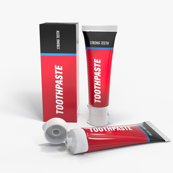toothpaste tube box 3D model