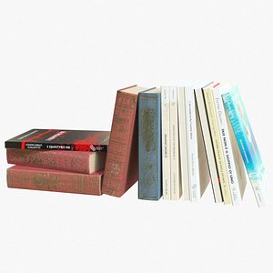 3D cr01 sofa books 02