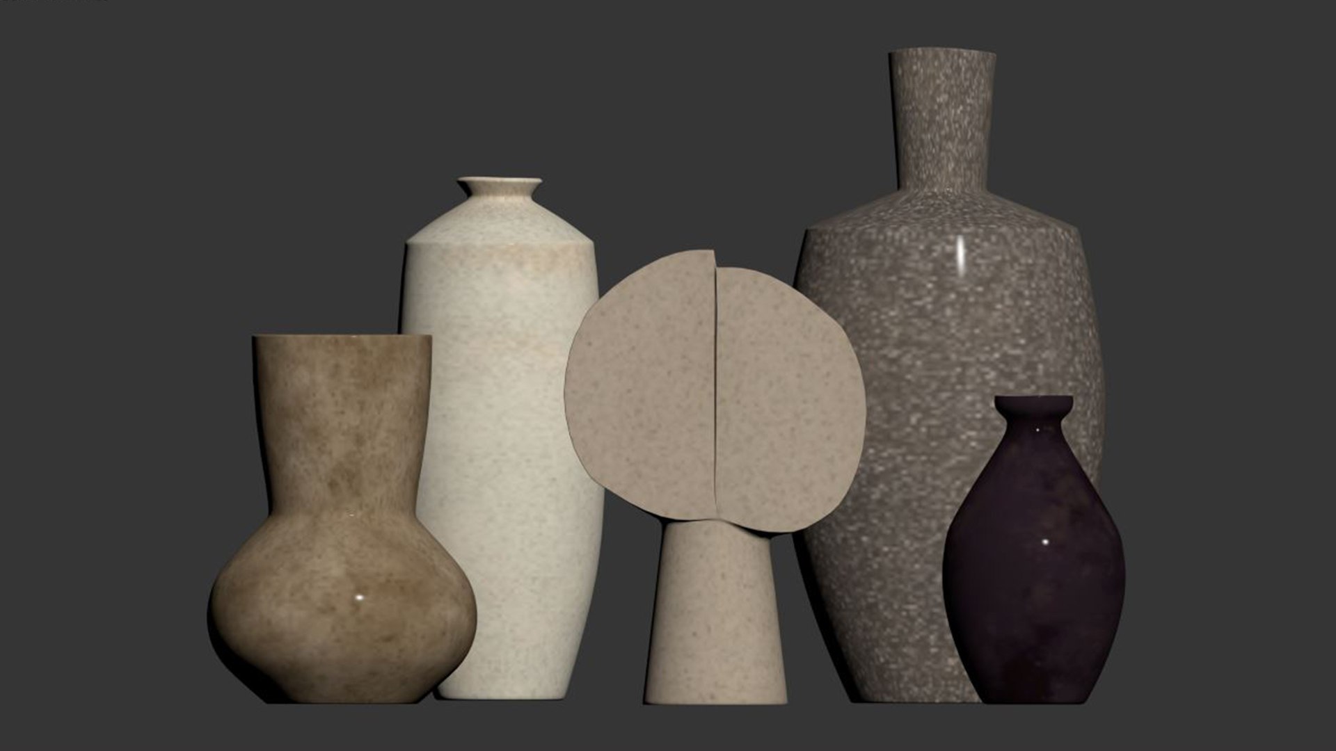 Form Studies Ceramic Vases 3D Model - TurboSquid 2101777