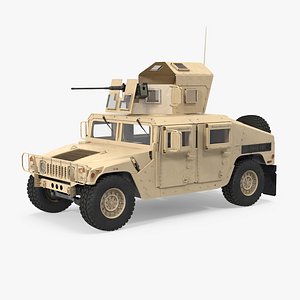 humvee m1151 enhanced armament 3d model