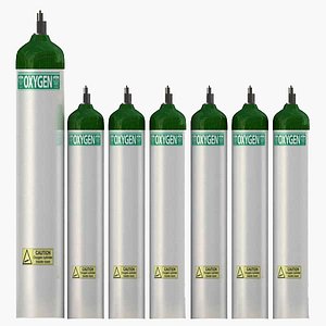 3d oxygen supply cart model