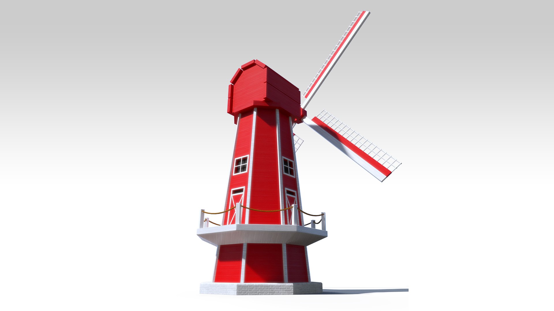 3D Miniature Windmill Model - TurboSquid 2240987