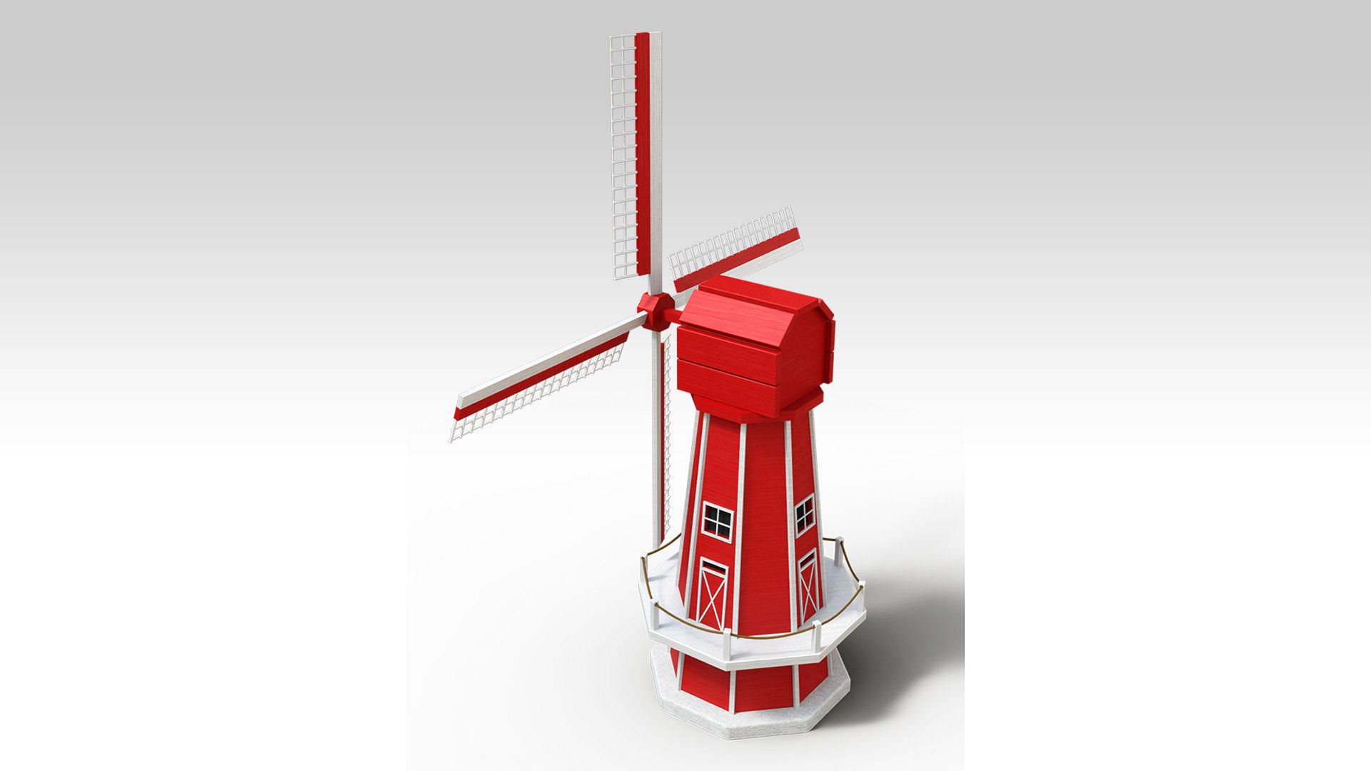 3D Miniature Windmill Model - TurboSquid 2240987