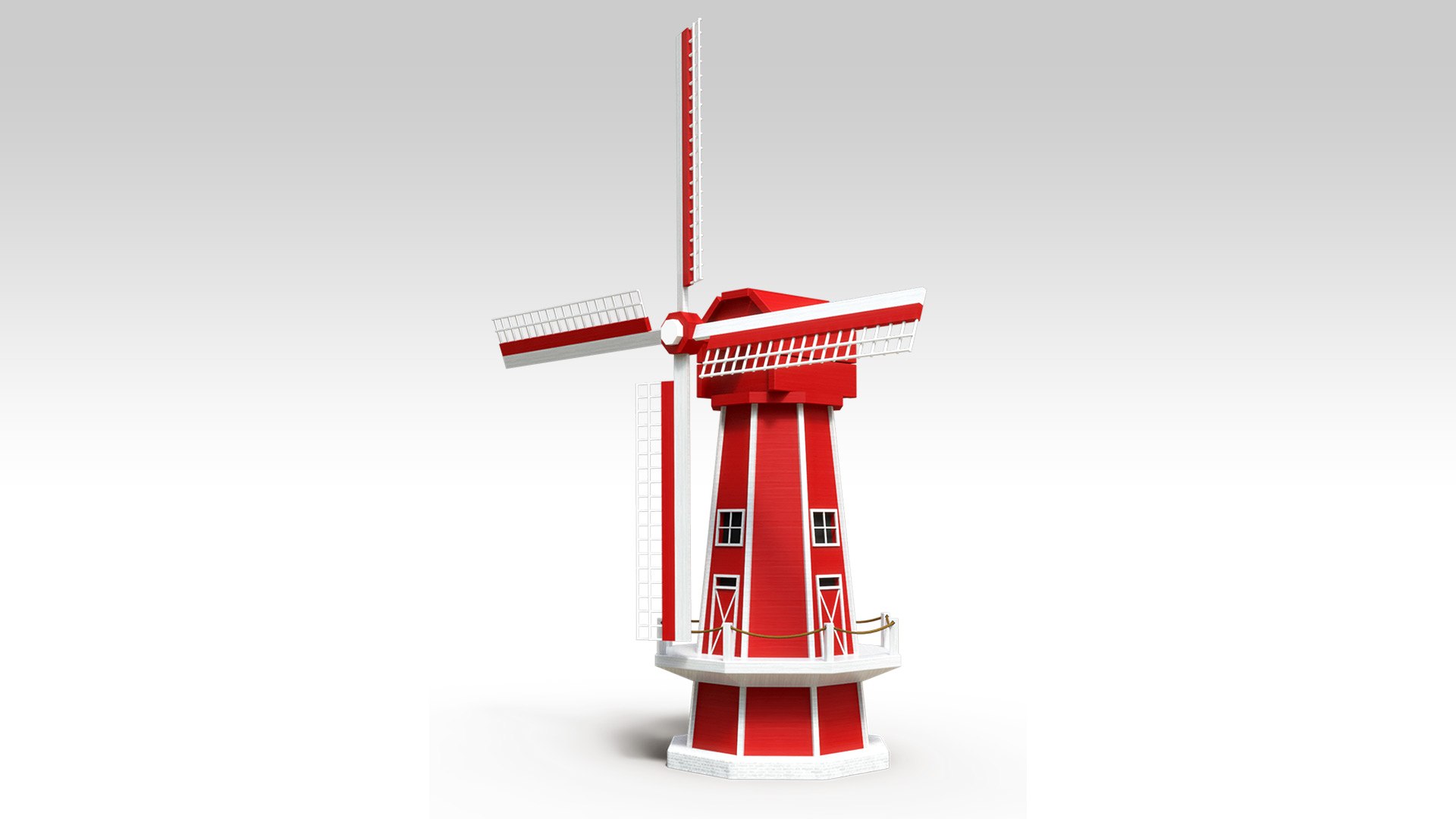 3D Miniature Windmill Model - TurboSquid 2240987