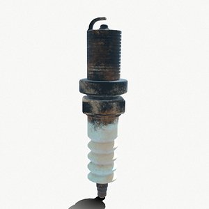 spark plug old 3D