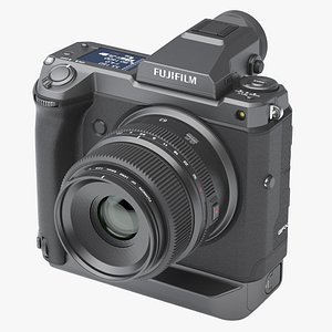 3D model photoreal camera fujifilm gfx