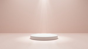 Studio  mockup minimal podium stage for product presentation