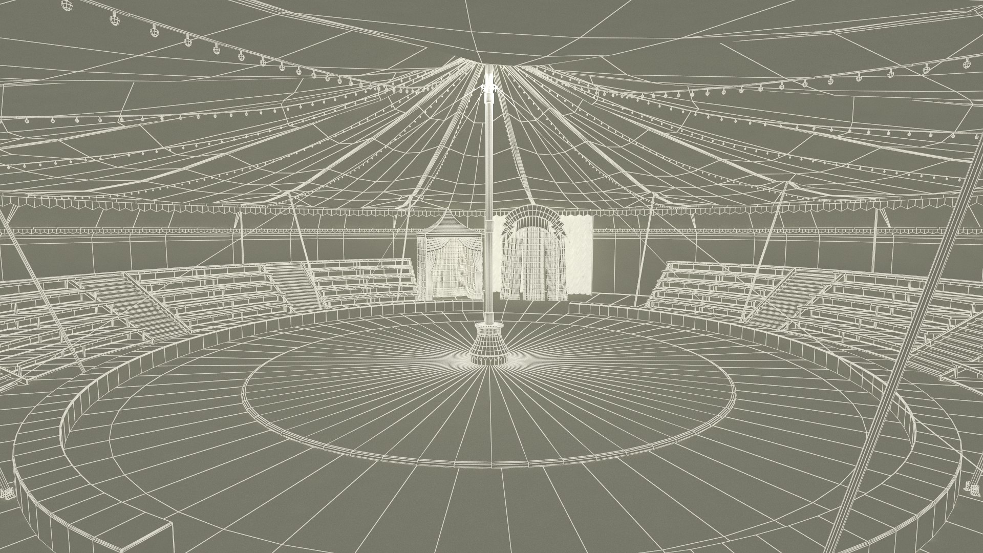 3D Circus Tent Interior - TurboSquid 2217496