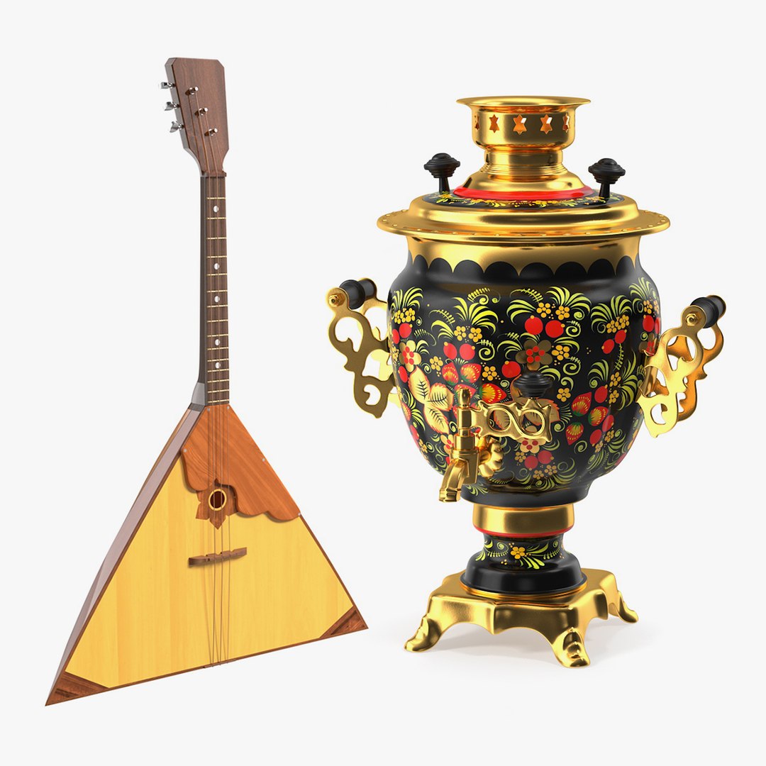 Russian Traditional Symbols Collection 3D model preview