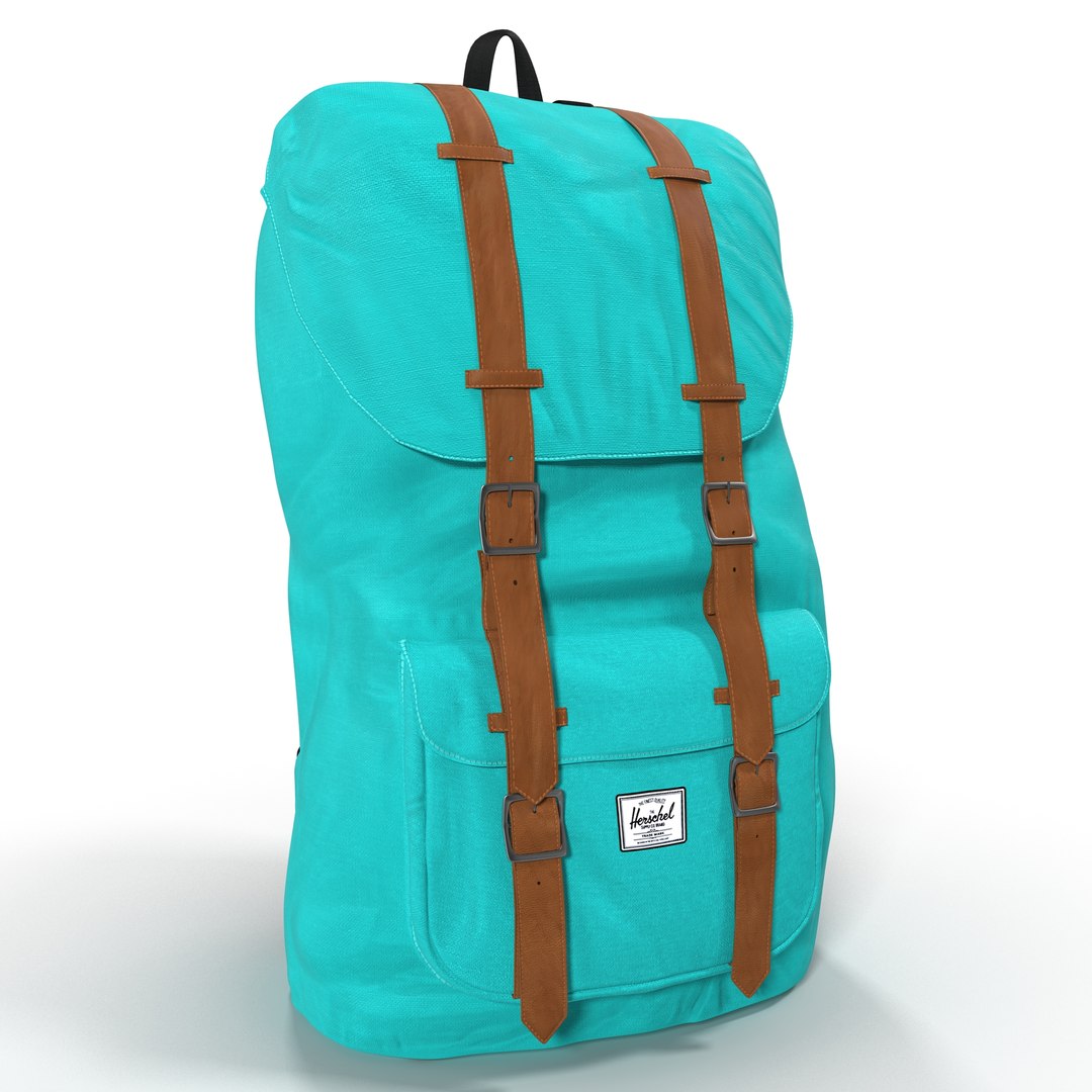 Backpack 8 Turquoise 3D Model 3D model preview