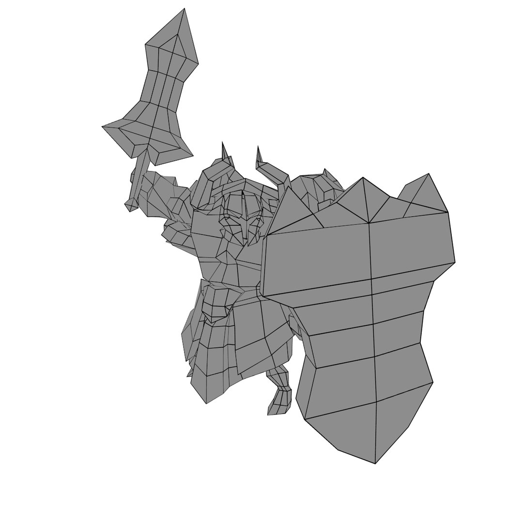 3D knight character model - TurboSquid 1342334