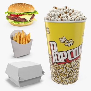 Fast Food 3D Models Collection
