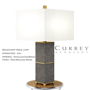 beauchamp table lamp 3D