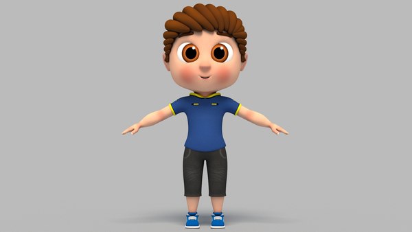 Boy rigged character 3D model - TurboSquid 1616506