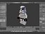 3d darth minifigure star wars model