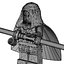 3d darth minifigure star wars model