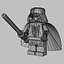 3d darth minifigure star wars model