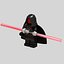 3d darth minifigure star wars model