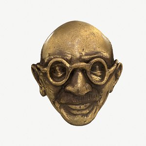 sculpture gandhi 3D model