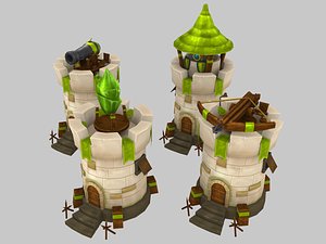 Medieval Stylized Defence Towers