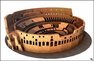 Colosseum, Rome. Low Poly