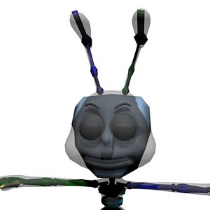 free boned ant 3d model
