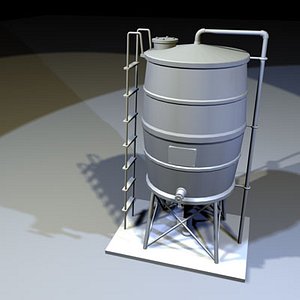 3d Model Roof Water Tank 03