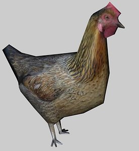 chicken 3d c4d