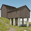 Mill With Water Wheel Grass